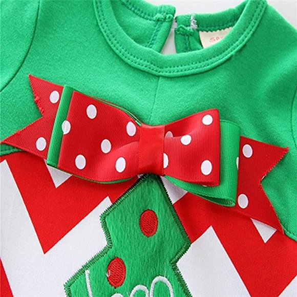 2 for $20 Children's Girls Christmas Outfit - Tree - Picture 2 of 6
